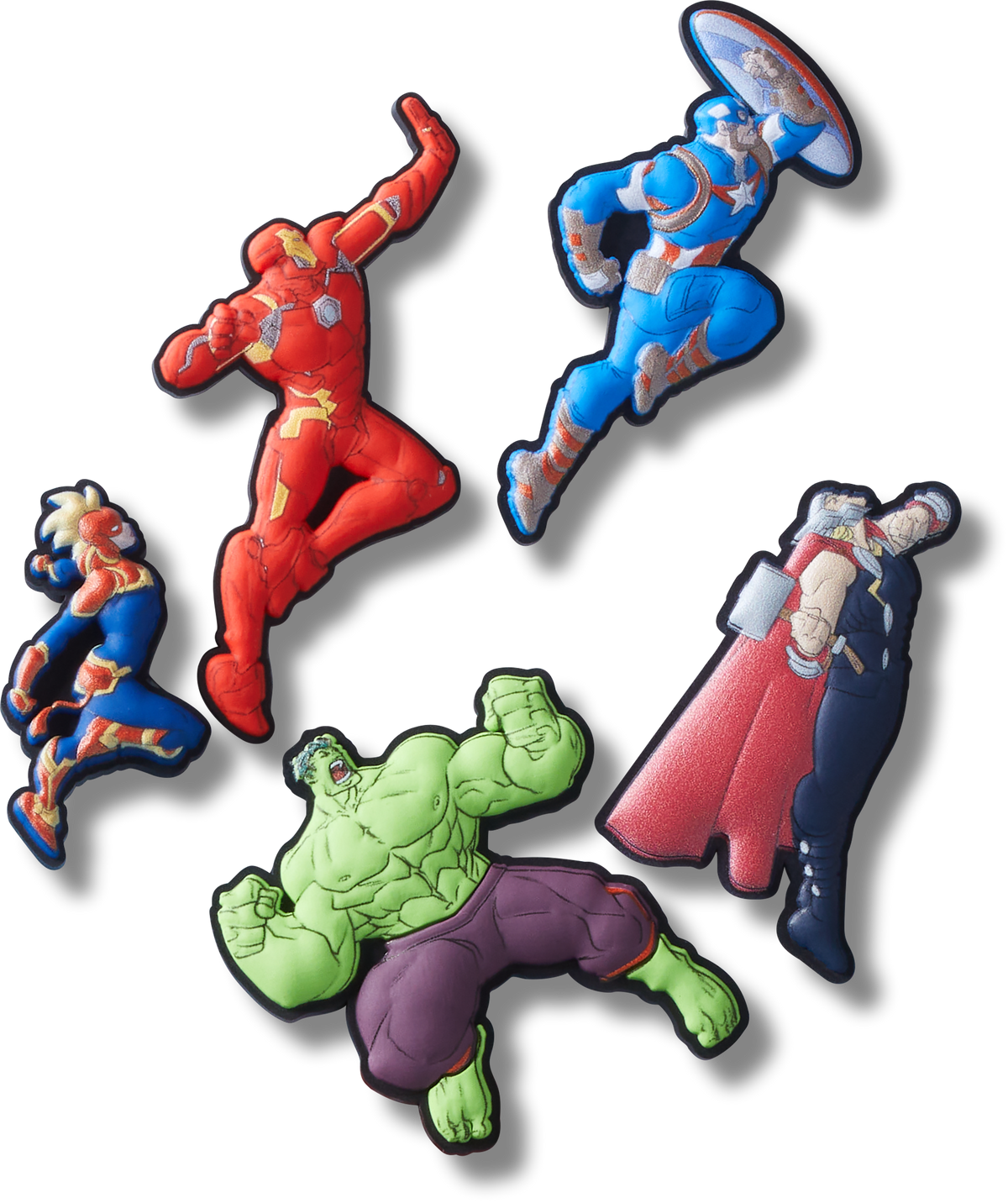Jibbitz Avengers Heroes 5pck | Crocs | Footwear Jibbitz Avengers Heroes 5pck | Crocs | Footwear