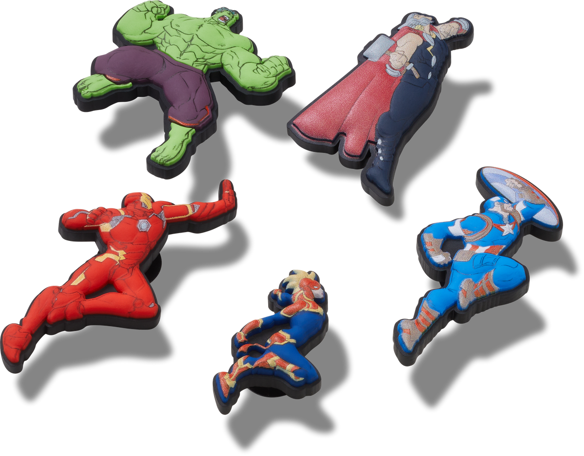 Jibbitz Avengers Heroes 5pck | Crocs | Footwear Jibbitz Avengers Heroes 5pck | Crocs | Footwear