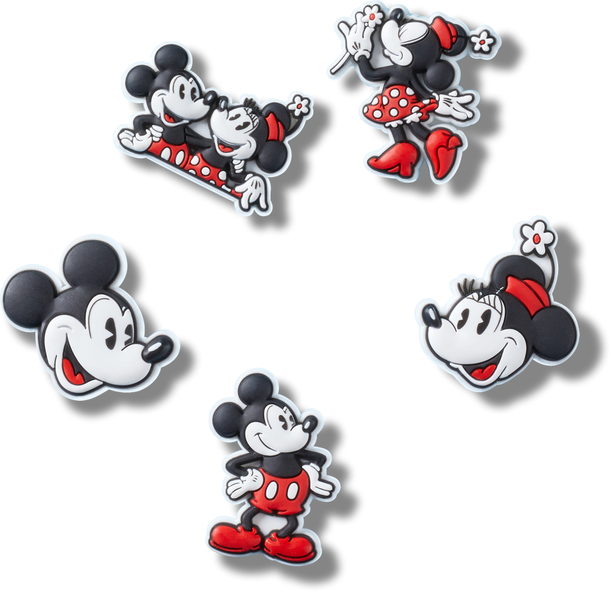 JIBBITZ Mickey and Minnie 5Pck