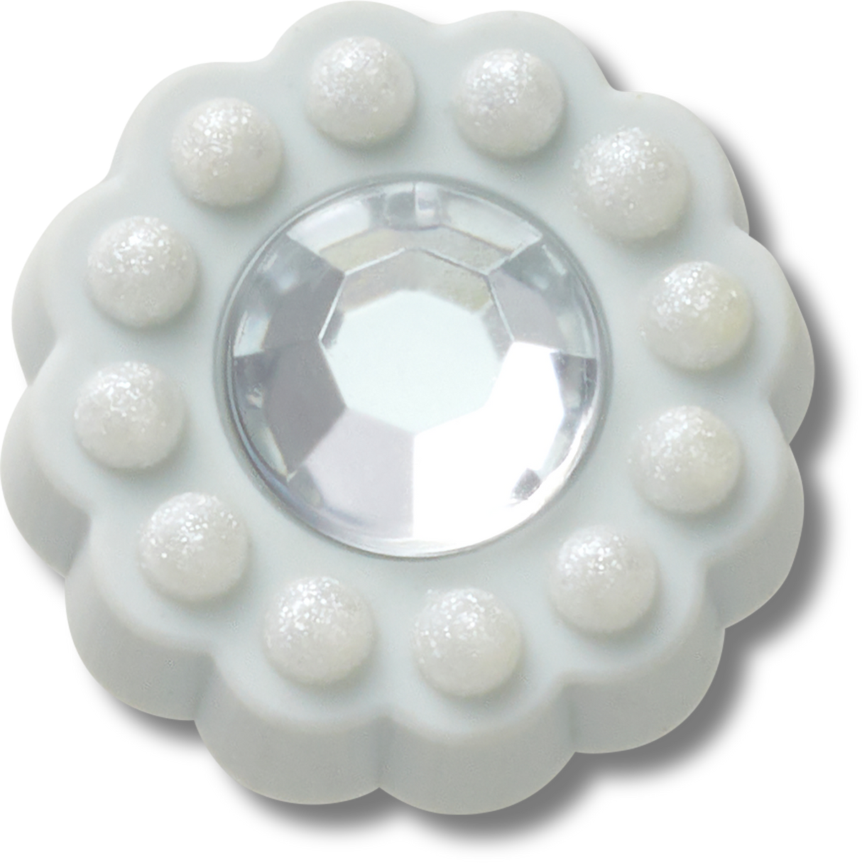 JIBBITZ TINY BLUE CIRCLE GEM
