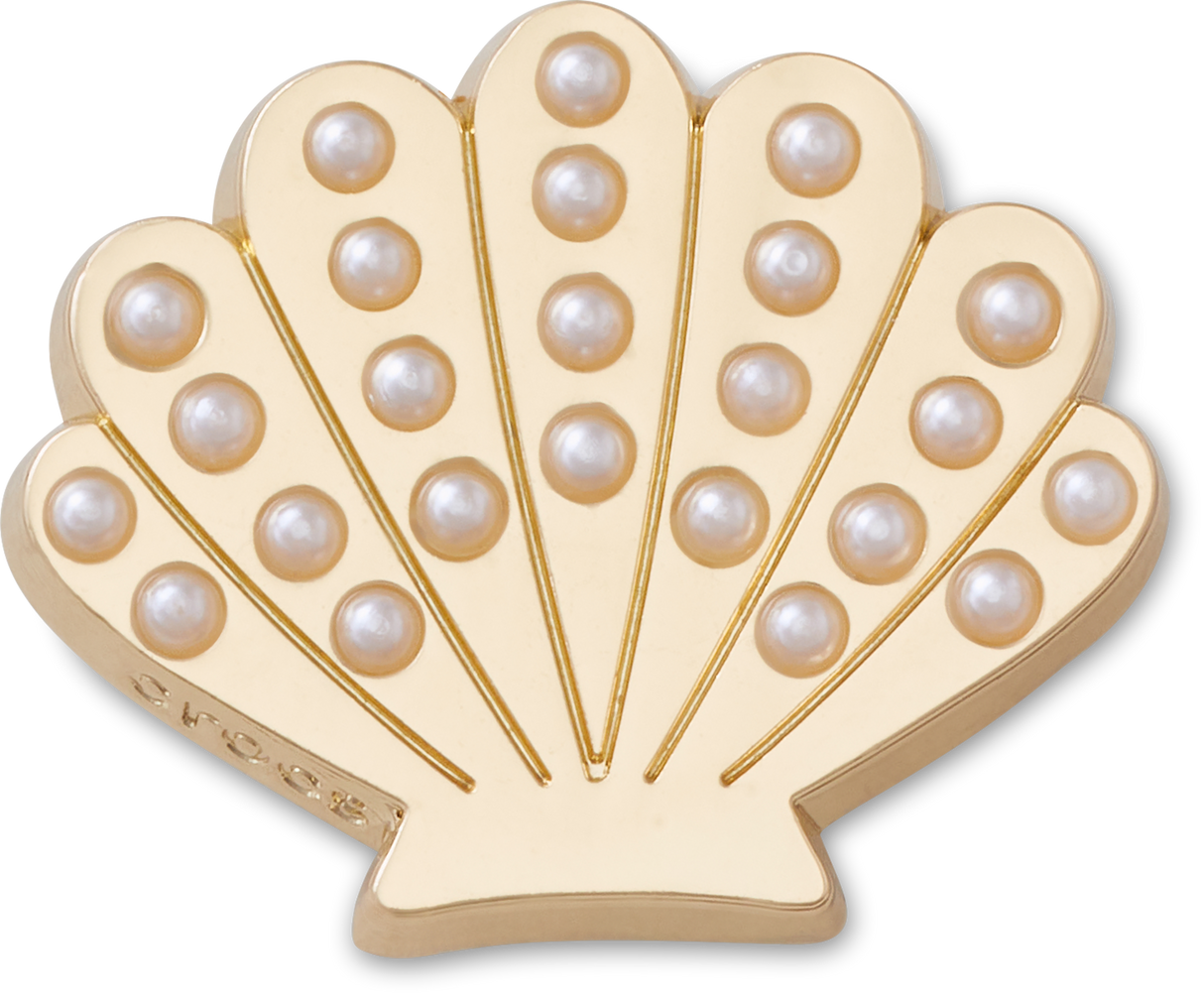 JIBBITZ Gold and Pearl Seashell