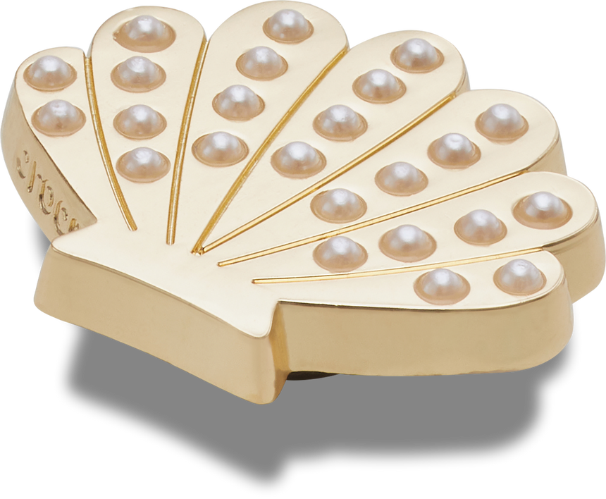JIBBITZ Gold and Pearl Seashell