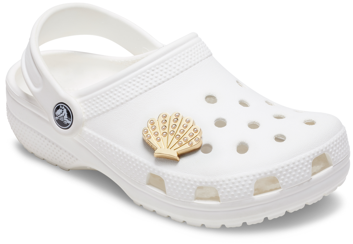 Jibbitz Gold And Pearl Seashell | Crocs | Footwear Jibbitz Gold And Pearl Seashell | Crocs | Footwear