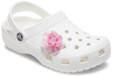 JIBBITZ Pink Fabric Flower With Pearl