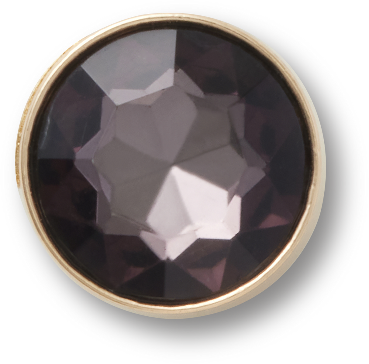 JIBBITZ Gold and Black Circle Gem