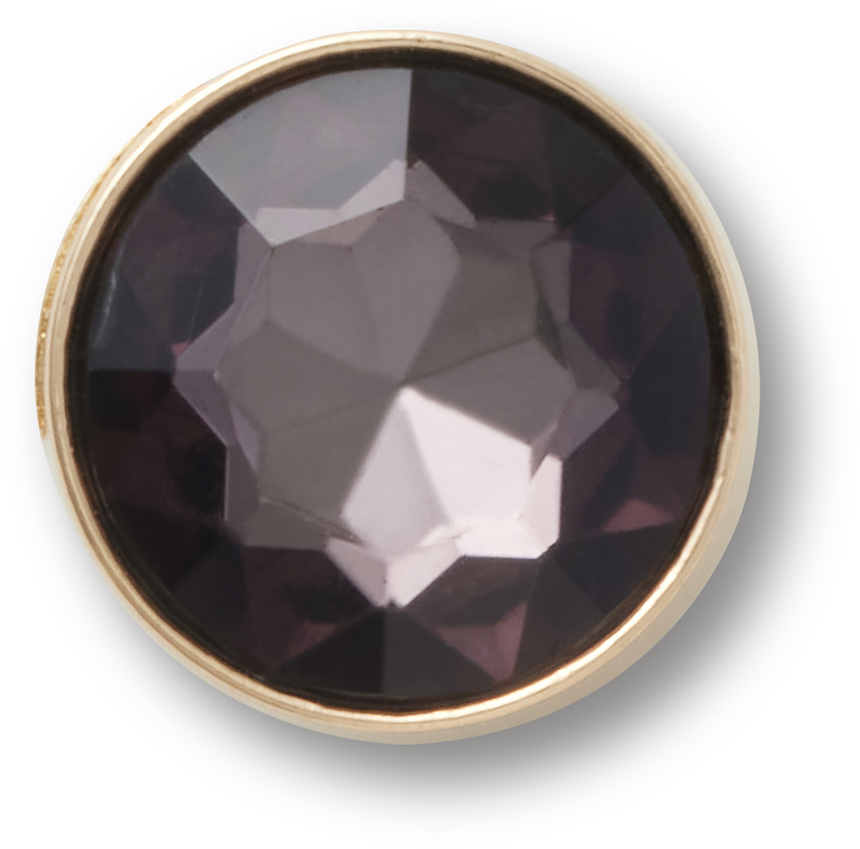 JIBBITZ Gold and Black Circle Gem