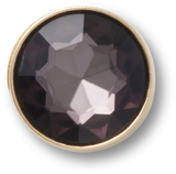 JIBBITZ Gold and Black Circle Gem