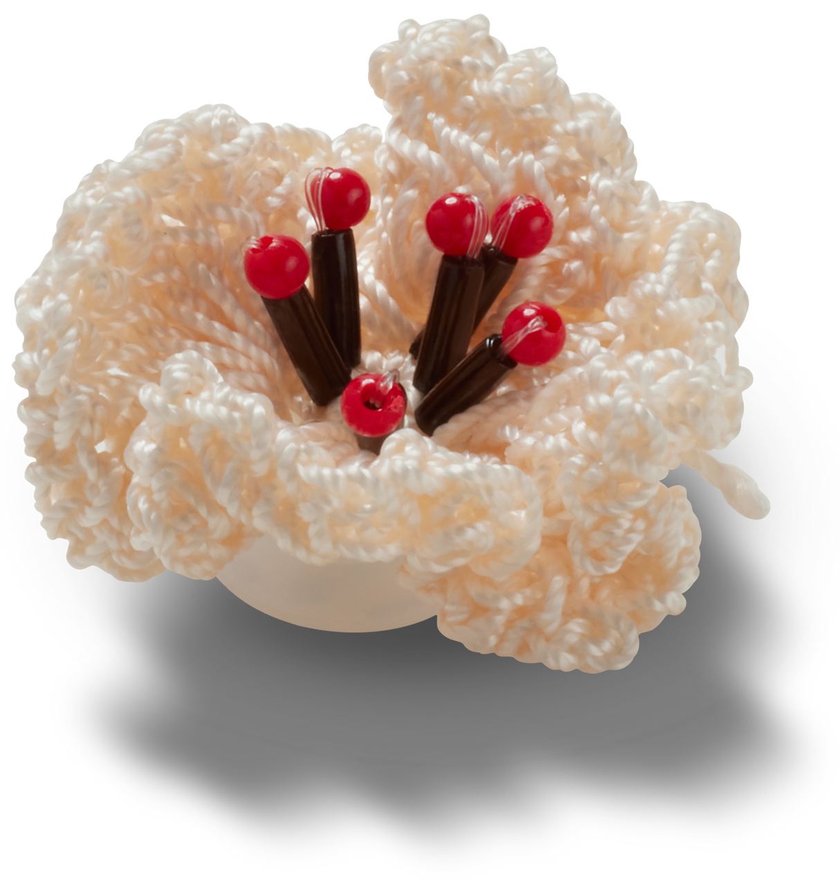 JIBBITZ White Crochet Floral