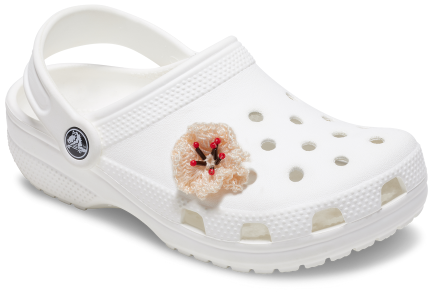 JIBBITZ White Crochet Floral