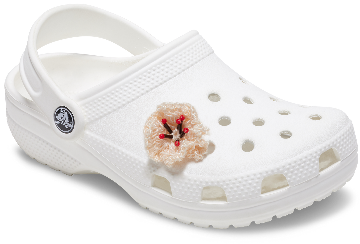 JIBBITZ White Crochet Floral