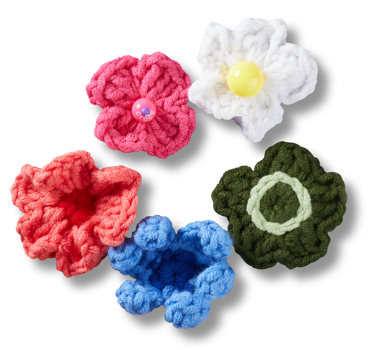 Jibbitz Crochet Floral Mix 5 Pack | Crocs | Footwear Jibbitz Crochet Floral Mix 5 Pack | Crocs | Footwear