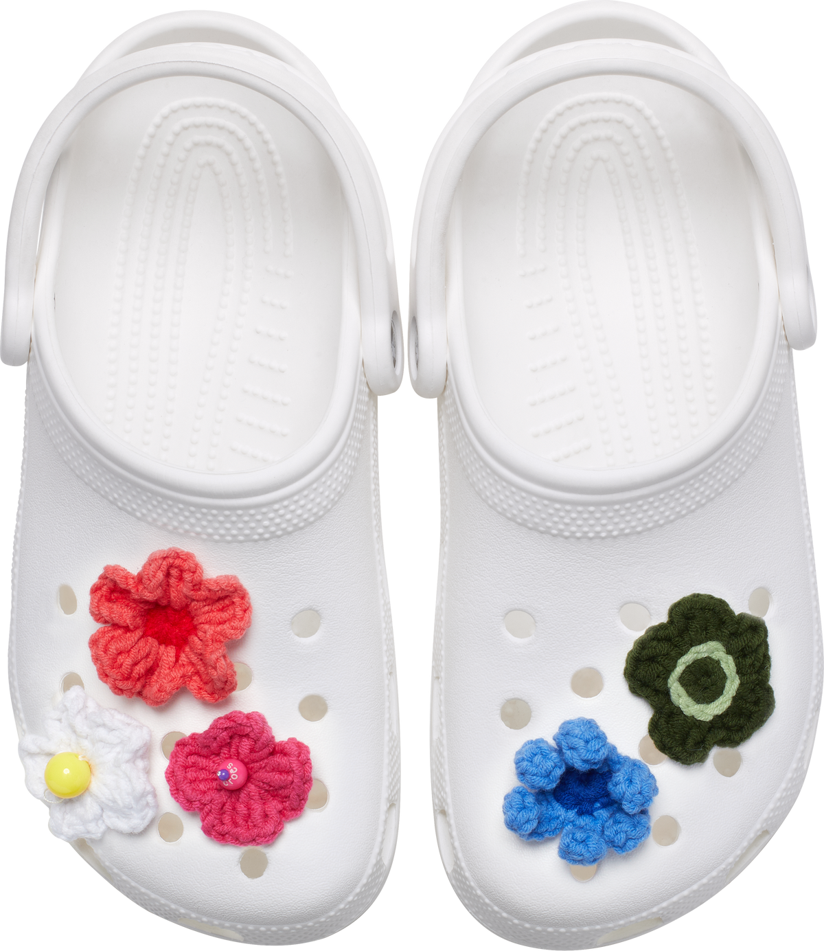 Jibbitz Crochet Floral Mix 5 Pack | Crocs | Footwear Jibbitz Crochet Floral Mix 5 Pack | Crocs | Footwear