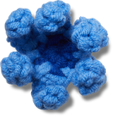 JIBBITZ Blue Crochet Flower