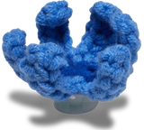 JIBBITZ Blue Crochet Flower