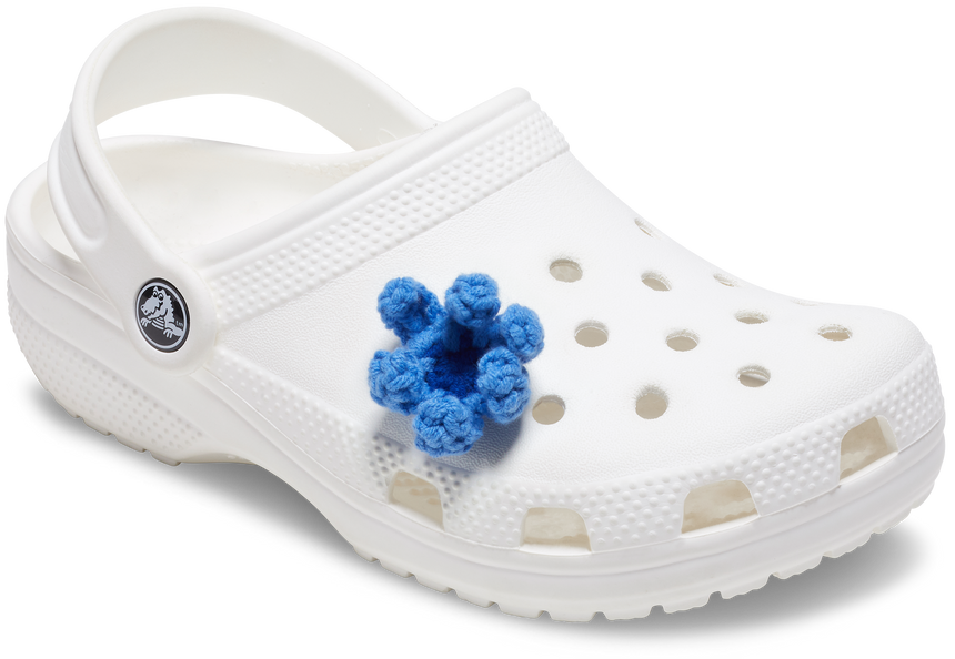 JIBBITZ Blue Crochet Flower