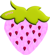 JIBBITZ Plush Pink Strawberry