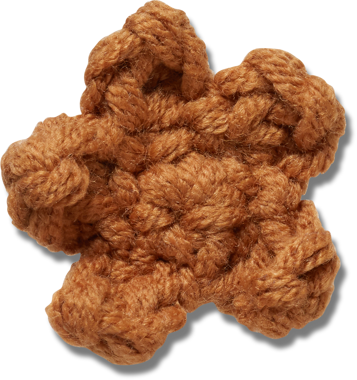 JIBBITZ Crafted Crochet Brown Star
