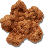 JIBBITZ Crafted Crochet Brown Star