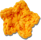 JIBBITZ Crafted Crochet Orange Star