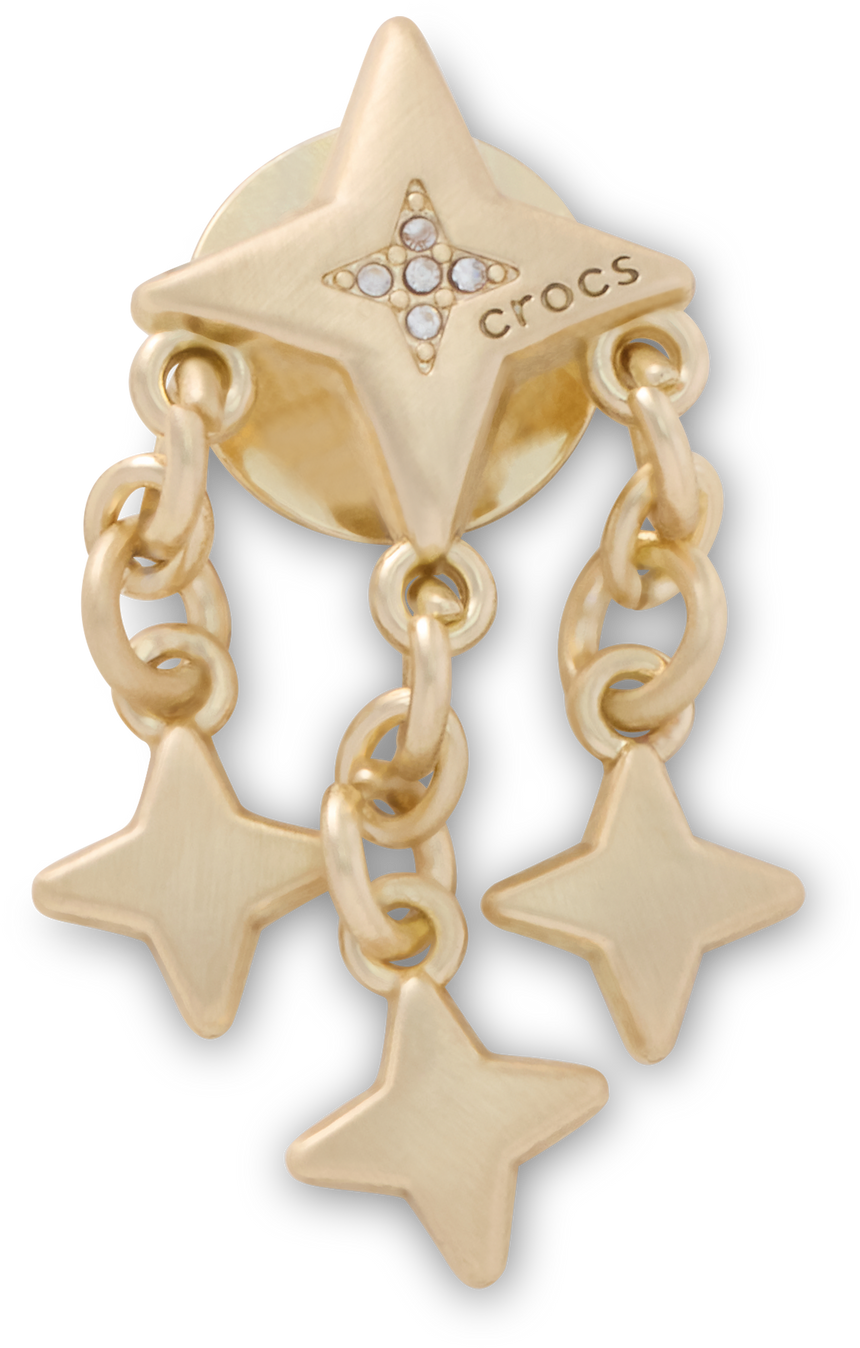 JIBBITZ Gold and Star Dangle