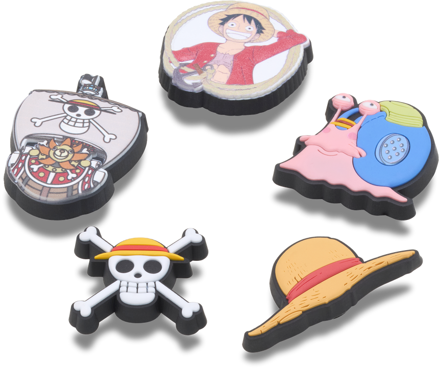 JIBBITZ One Piece Luffy 5Pck