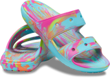 UNISEX CROCS MARBLED CLASSIC SANDALS