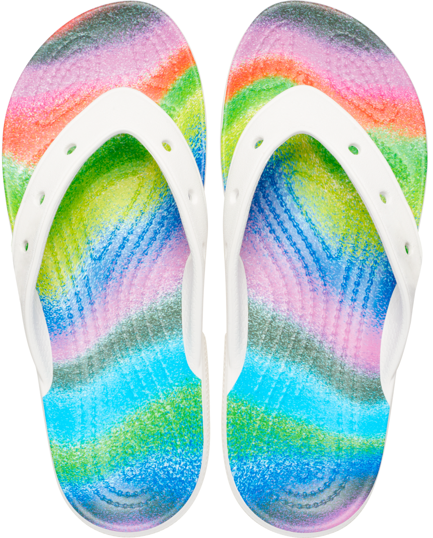 UNISEX CLASSIC CROCS SPRAY DYE FLIP