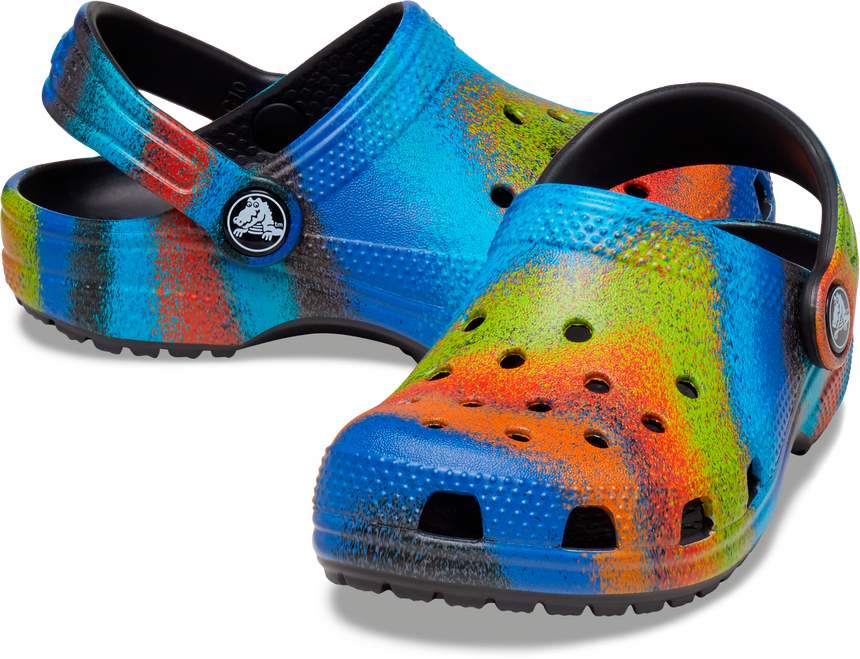 TODDLERS CLASSIC SPRAY DYE CLOG