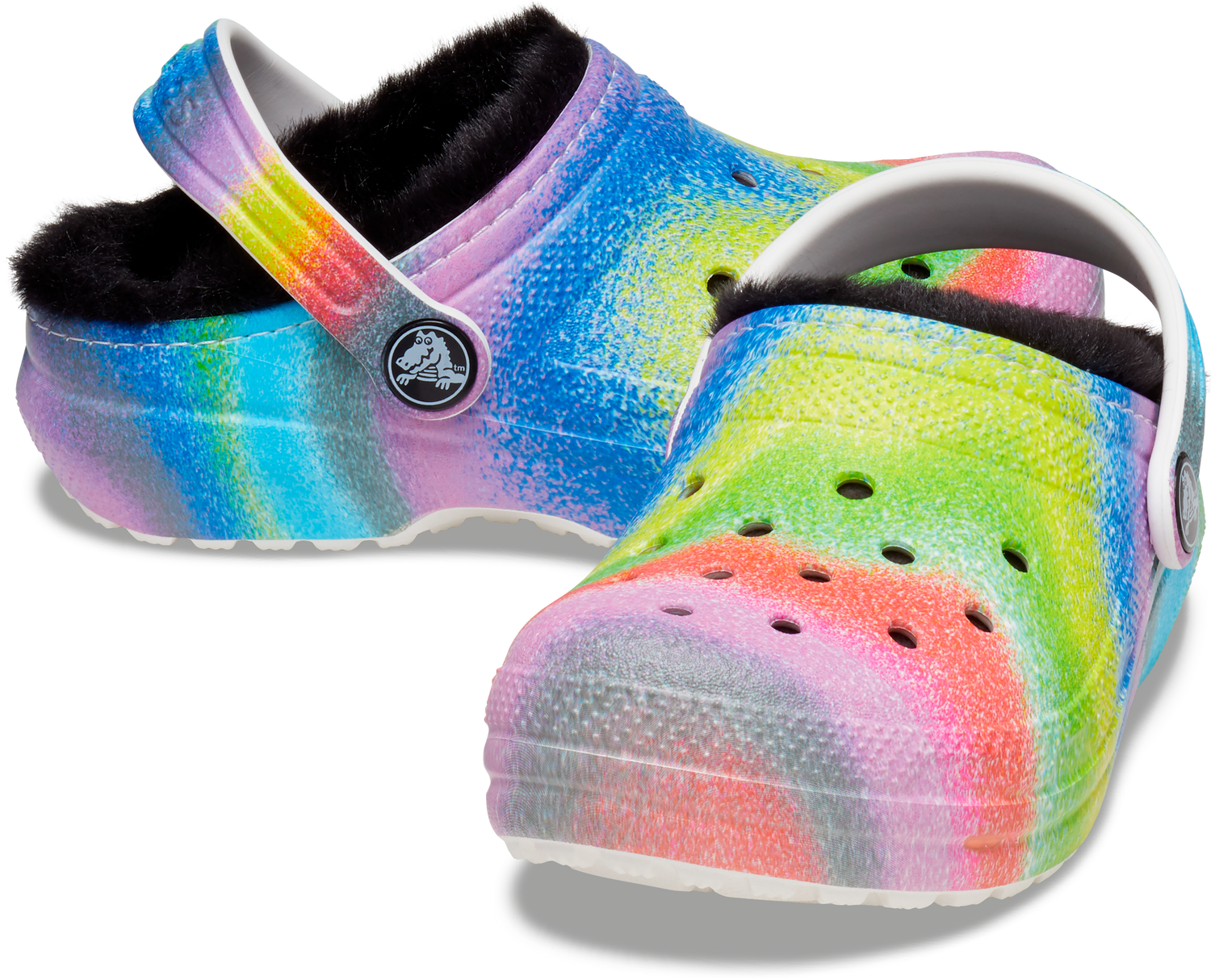 Toddlers Classic Lined Spray Dye Clog | Crocs | Footwear Toddlers Classic Lined Spray Dye Clog | Crocs | Footwear