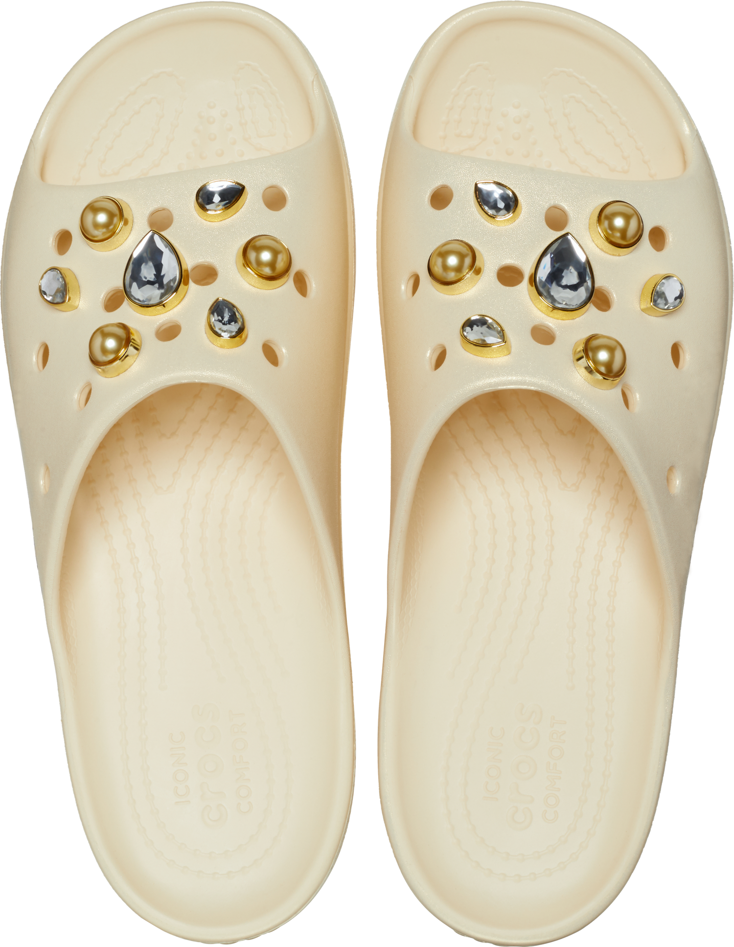 Women Classic Platform Crystals Pearls Slide | Crocs | Footwear Women Classic Platform Crystals Pearls Slide | Crocs | Footwear
