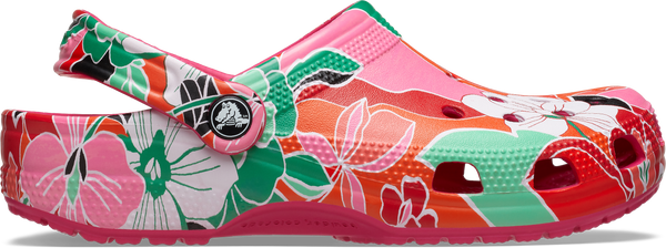 WOMEN Classic Woodcut Floral Clog