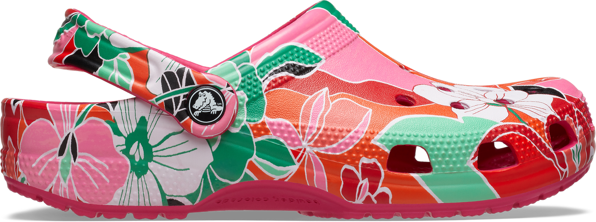 WOMEN Classic Woodcut Floral Clog