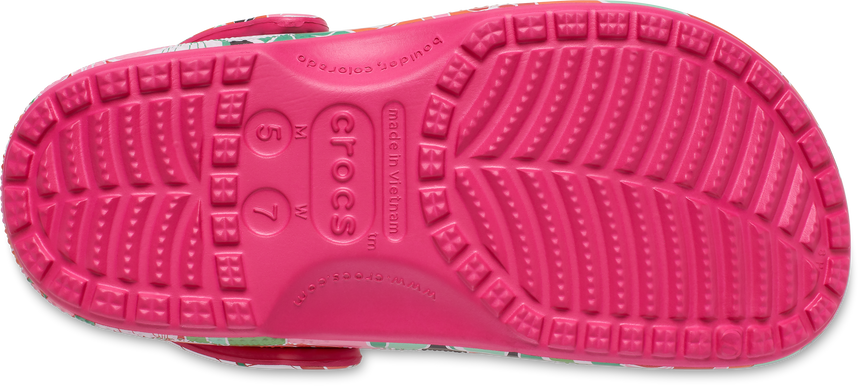 WOMEN Classic Woodcut Floral Clog