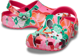 KIDS Classic Woodcut Floral Clog