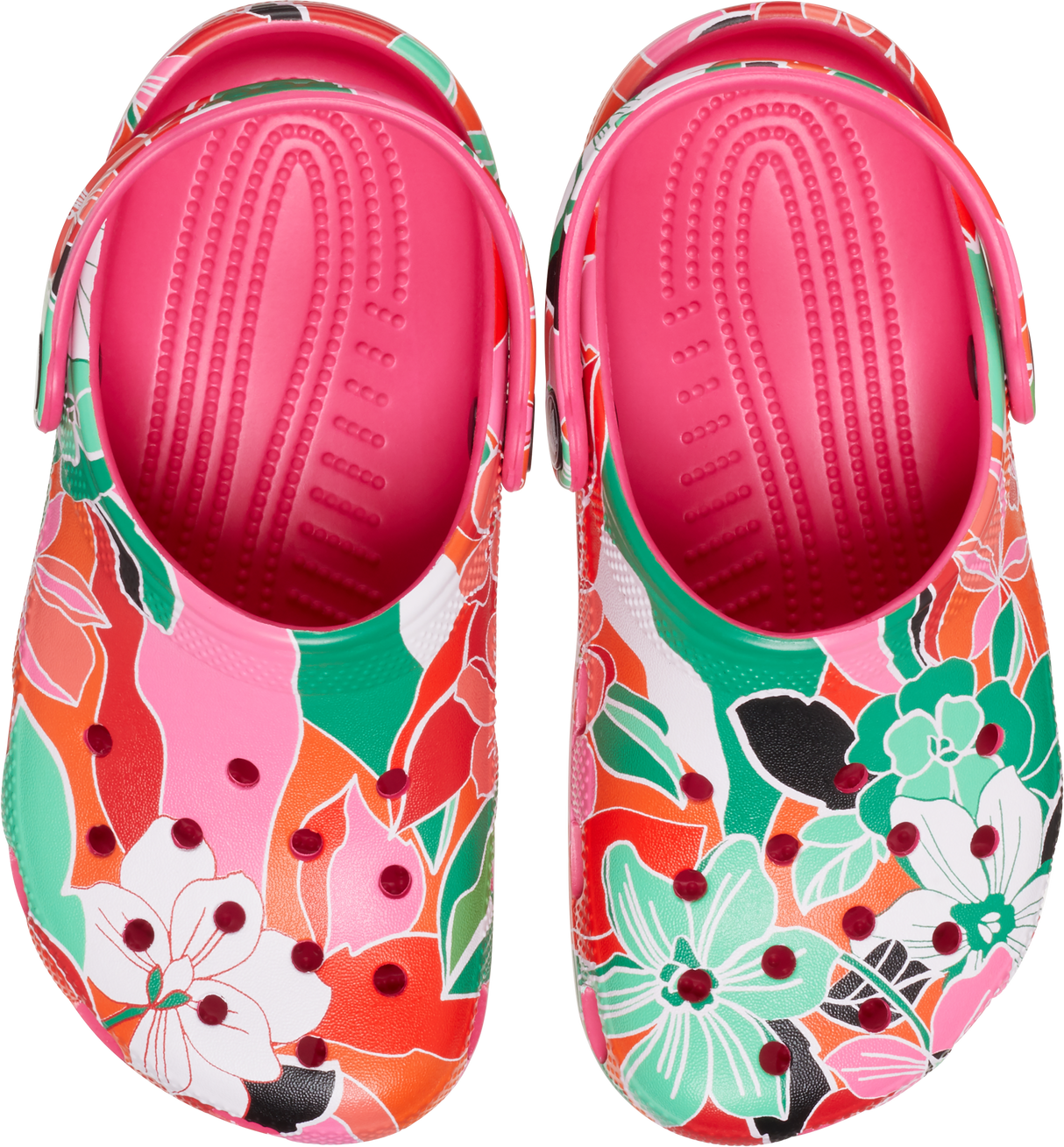 KIDS Classic Woodcut Floral Clog