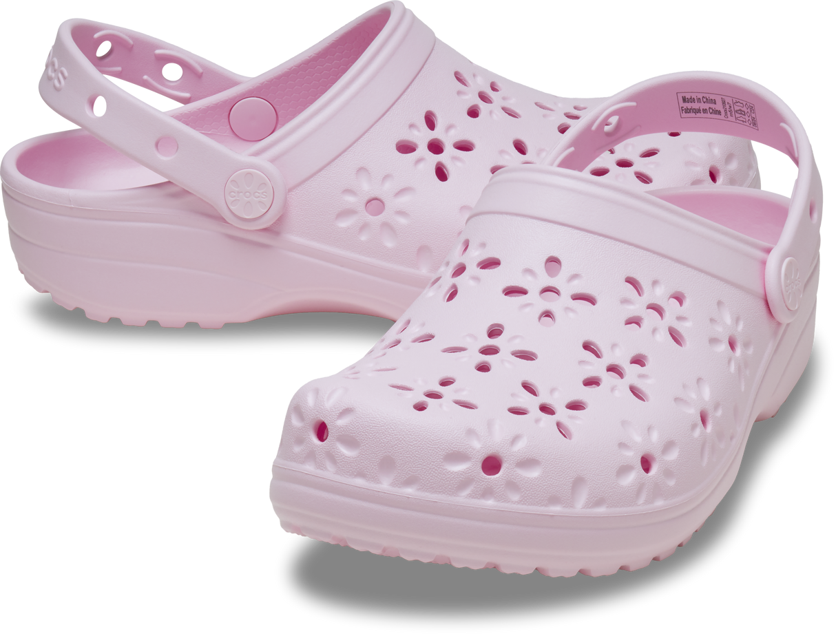 WOMEN Floral Cutout Clog