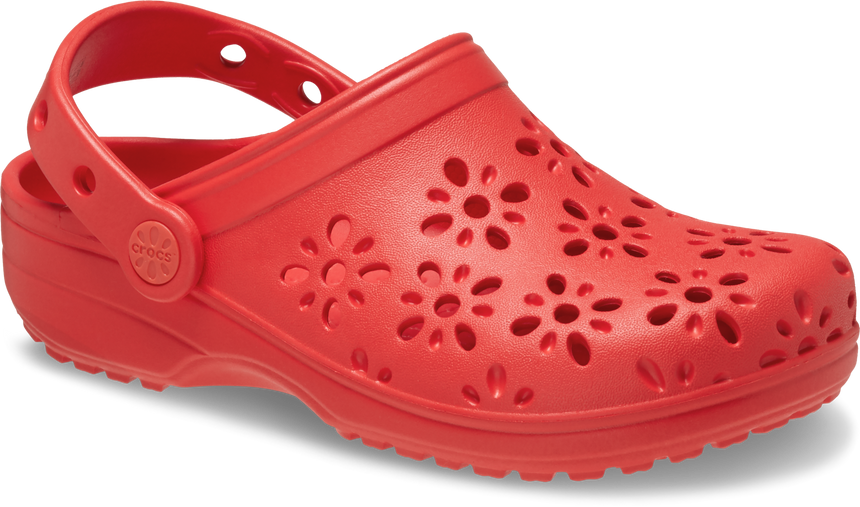 KIDS Classic Floral Cut Clog