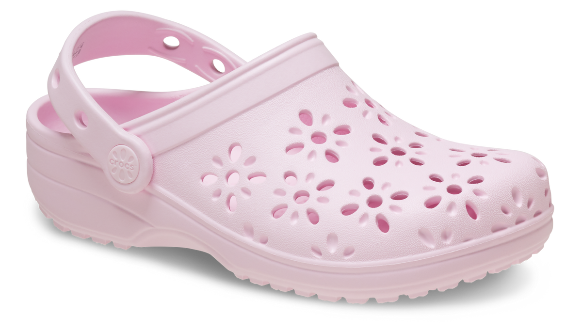 KIDS Classic Floral Cut Out Clog