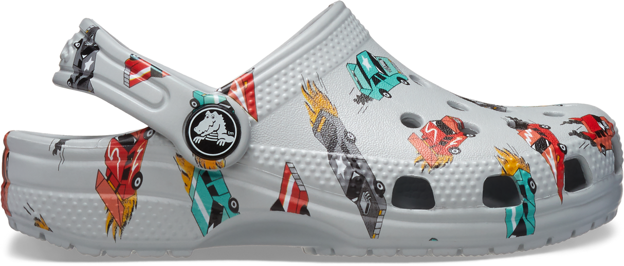 TODDLERS Classic Race Cars Graphic Clog