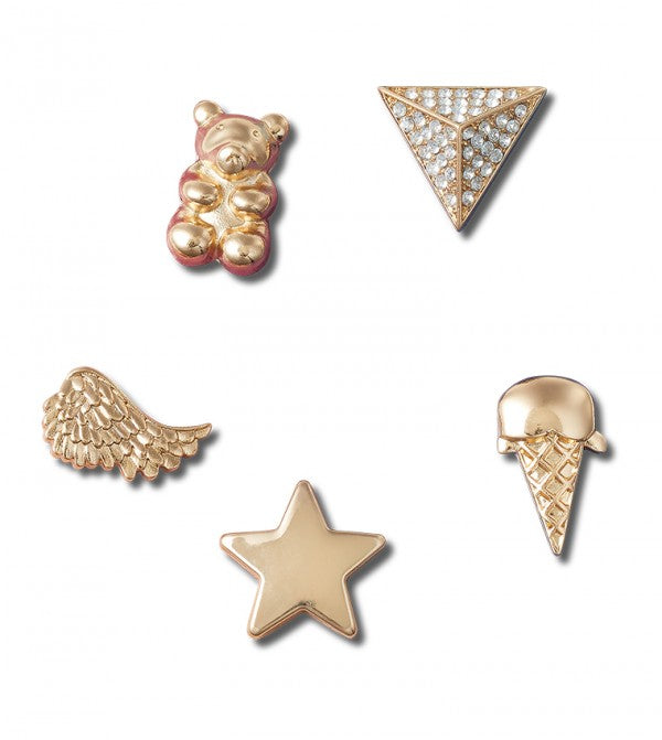 JIBBITZ GOLD ICONS 5 PACK Crocs Jordan